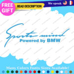Fits Sports Mind Stickers Vinyl Decal Powered BMW Car Racing Produced German - Image 25