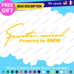 Fits Sports Mind Stickers Vinyl Decal Powered BMW Car Racing Produced German - Image 4