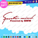 Fits Sports Mind Stickers Vinyl Decal Powered BMW Car Racing Produced German - Image 6
