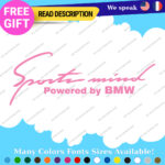 Fits Sports Mind Stickers Vinyl Decal Powered BMW Car Racing Produced German - Image 10