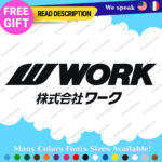 Fits Work Wheels Japan Decals Stickers Vinyl JDM Tires Rim Inches Set Mags Hot - Image 20