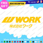 Fits Work Wheels Japan Decals Stickers Vinyl JDM Tires Rim Inches Set Mags Hot - Image 21