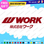 Fits Work Wheels Japan Decals Stickers Vinyl JDM Tires Rim Inches Set Mags Hot - Image 23