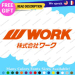 Fits Work Wheels Japan Decals Stickers Vinyl JDM Tires Rim Inches Set Mags Hot - Image 25