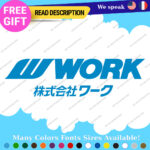 Fits Work Wheels Japan Decals Stickers Vinyl JDM Tires Rim Inches Set Mags Hot - Image 5