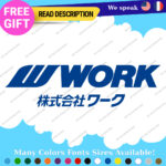 Fits Work Wheels Japan Decals Stickers Vinyl JDM Tires Rim Inches Set Mags Hot - Image 6