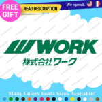 Fits Work Wheels Japan Decals Stickers Vinyl JDM Tires Rim Inches Set Mags Hot - Image 7