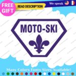 MOTO-SKI Decals Stickers Vinyl Ski moto old snow doo Vintage Antique Snowmobile - Image 11