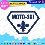 MOTO-SKI Decals Stickers Vinyl Ski moto old snow doo Vintage Antique Snowmobile - Image 12