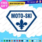 MOTO-SKI Decals Stickers Vinyl Ski moto old snow doo Vintage Antique Snowmobile - Image 13
