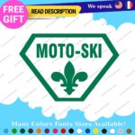 MOTO-SKI Decals Stickers Vinyl Ski moto old snow doo Vintage Antique Snowmobile - Image 16