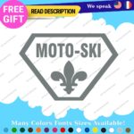 MOTO-SKI Decals Stickers Vinyl Ski moto old snow doo Vintage Antique Snowmobile - Image 19