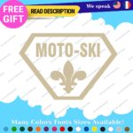 MOTO-SKI Decals Stickers Vinyl Ski moto old snow doo Vintage Antique Snowmobile - Image 21