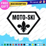 MOTO-SKI Decals Stickers Vinyl Ski moto old snow doo Vintage Antique Snowmobile - Image 6