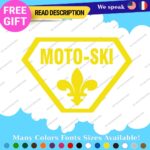 MOTO-SKI Decals Stickers Vinyl Ski moto old snow doo Vintage Antique Snowmobile - Image 7
