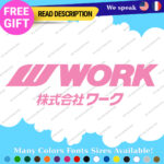 Fits Work Wheels Japan Decals Stickers Vinyl JDM Tires Rim Inches Set Mags Hot - Image 27