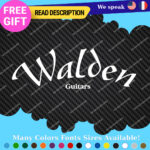 Fits Walden Guitars Stickers Vinyl Decals Case Amp Headstock Bass Classic Accous - Image 13