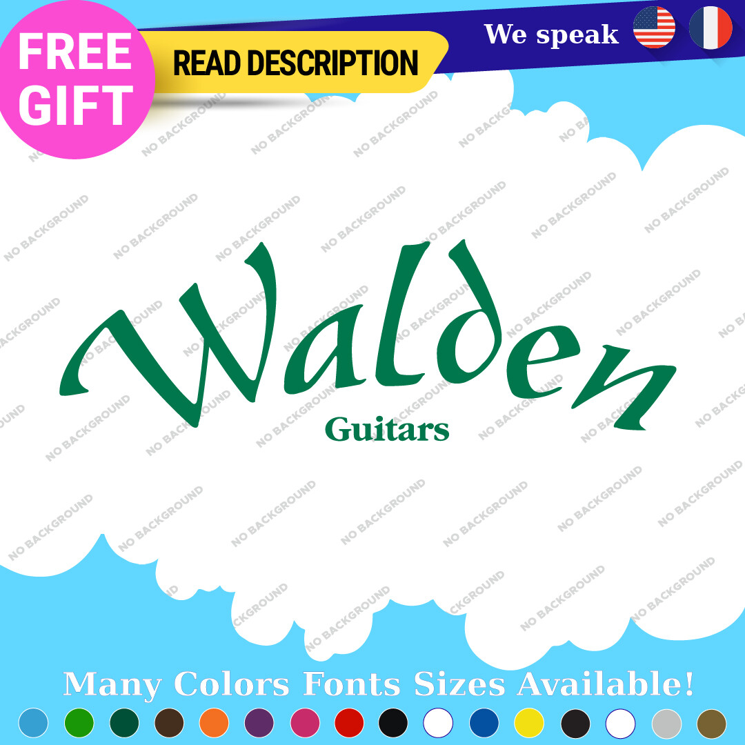 Fits Walden Guitars Stickers Vinyl Decals Case Amp Headstock Bass Classic Accous 297353865061 Fits Walden Guitars Stickers Vinyl Decals Case Amp Headstock Bass Classic Accous - Image 1