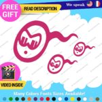 Course Sperm Decals Stickers Vinyl Car Race Drift Lowered JDM Scrape Tunning - Image 3