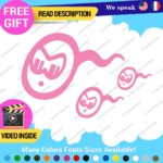 Course Sperm Decals Stickers Vinyl Car Race Drift Lowered JDM Scrape Tunning - Image 4