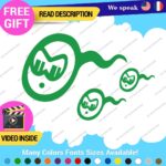 Course Sperm Decals Stickers Vinyl Car Race Drift Lowered JDM Scrape Tunning - Image 10