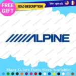 Fits Alpine Audio Decals Sticker Vinyl Car Speakers Stereo Amplifier Sound Sport