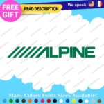 Fits Alpine Audio Decals Sticker Vinyl Car Speakers Stereo Amplifier Sound Sport - Image 4