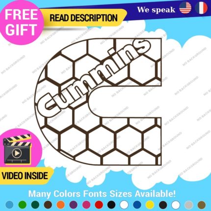 Fits Cummins Diesel D Decals Stickers Vinyl Engine Trucks Generator Turbo  Power