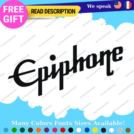 Fits Epiphone Decals Stickers Guitar Head Stocks Gibson Slash Jovi Case Music .