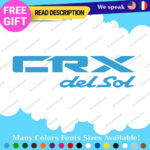 Fits Honda Decals Stickers Vinyl CRX Si SiR Door Side JDM Drift Del Sol Civic - Image 14