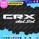 Fits Honda Decals Stickers Vinyl CRX Si SiR Door Side JDM Drift Del Sol Civic - Image 17