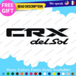 Fits Honda Decals Stickers Vinyl CRX Si SiR Door Side JDM Drift Del Sol Civic - Image 18