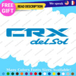 Fits Honda Decals Stickers Vinyl CRX Si SiR Door Side JDM Drift Del Sol Civic - Image 3