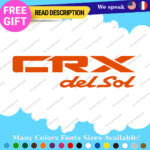 Fits Honda Decals Stickers Vinyl CRX Si SiR Door Side JDM Drift Del Sol Civic - Image 23