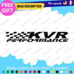 Fits KVR Performance Brake Rotors Sticker Vinyl Decal Pads Disc Kit Caliper Lots