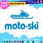 Fits MOTO-SKI Decals Stickers Vinyl Ski moto old snow Vintage Antique Snowmobile - Image 11