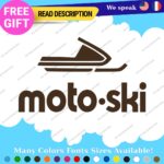 Fits MOTO-SKI Decals Stickers Vinyl Ski moto old snow Vintage Antique Snowmobile - Image 17