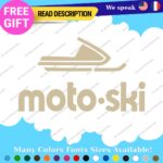 Fits MOTO-SKI Decals Stickers Vinyl Ski moto old snow Vintage Antique Snowmobile - Image 18