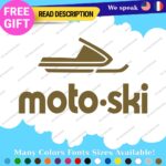 Fits MOTO-SKI Decals Stickers Vinyl Ski moto old snow Vintage Antique Snowmobile - Image 20