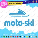 Fits MOTO-SKI Decals Stickers Vinyl Ski moto old snow Vintage Antique Snowmobile - Image 22