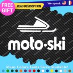 Fits MOTO-SKI Decals Stickers Vinyl Ski moto old snow Vintage Antique Snowmobile - Image 4