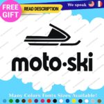 Fits MOTO-SKI Decals Stickers Vinyl Ski moto old snow Vintage Antique Snowmobile - Image 5
