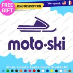 Fits MOTO-SKI Decals Stickers Vinyl Ski moto old snow Vintage Antique Snowmobile - Image 8
