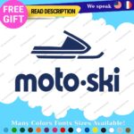Fits MOTO-SKI Decals Stickers Vinyl Ski moto old snow Vintage Antique Snowmobile - Image 9