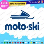 Fits MOTO-SKI Decals Stickers Vinyl Ski moto old snow Vintage Antique Snowmobile - Image 10