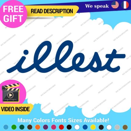 Illest Decals Stickers Vinyl Car Race Drift Lowered JDM Scrape Fresh Tunning