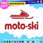 Fits MOTO-SKI Decals Stickers Vinyl Ski moto old snow Vintage Antique Snowmobile - Image 27