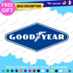 Fits Goodyear Decals Stickers Vinyl Vntage logo retro old tire brand Blimp