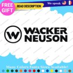 Fits Wacker Neuson Decal Sticker Excavator Compator Trench Roller Pump Generator