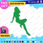 Sexy Woman Decal Sticker Bowtie Naked Lady PinUp Girl Trucker Vintage Classic - Image 10